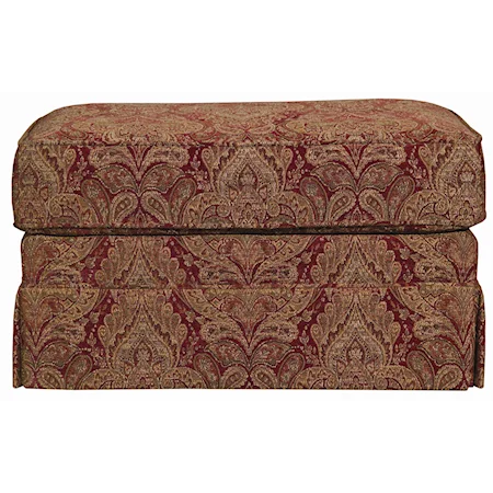 Rectangular Skirted Ottoman